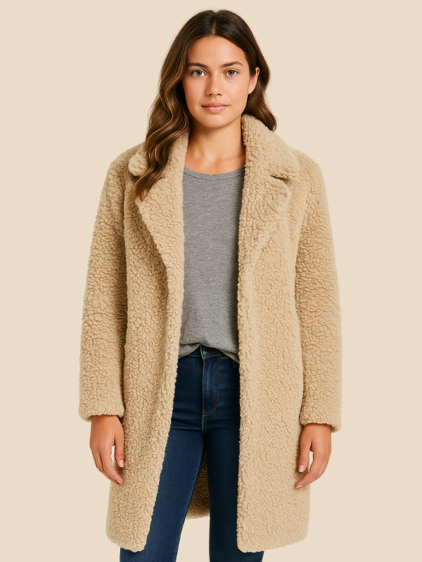 Manteau Douillet | Effet Mouton | Chaleur Stylée