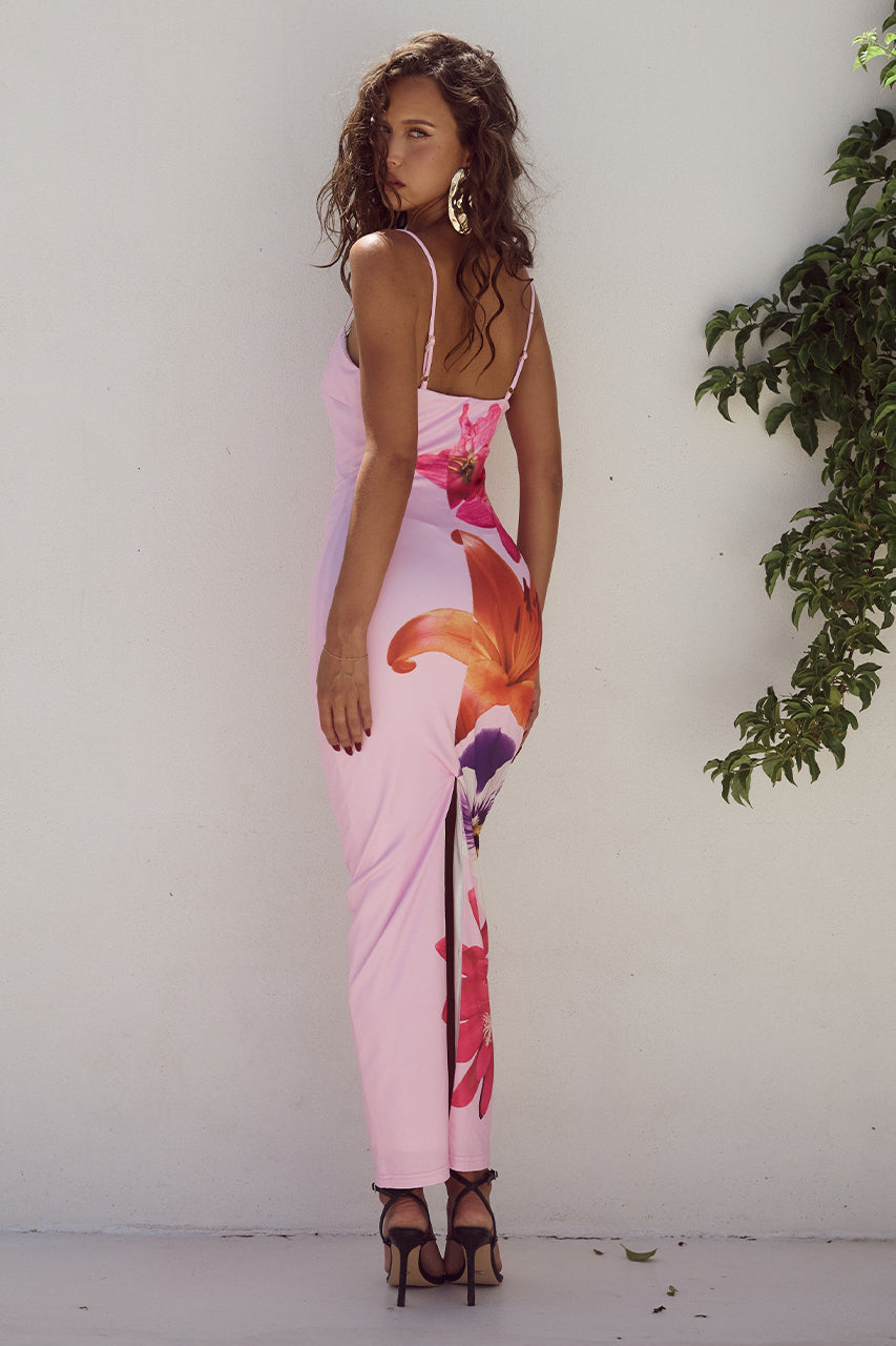 Inès - Robe Fleurie Élégante En Tissu Léger