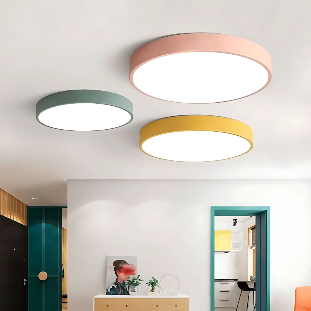 Delos - Plafonnier LED scandinave en bois