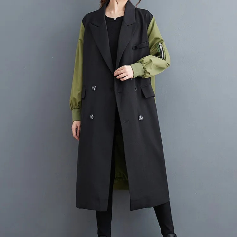 LINZEI - Manteau Élégant de Luxe pour Femmes