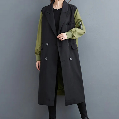 LINZEI - Manteau Élégant de Luxe pour Femmes