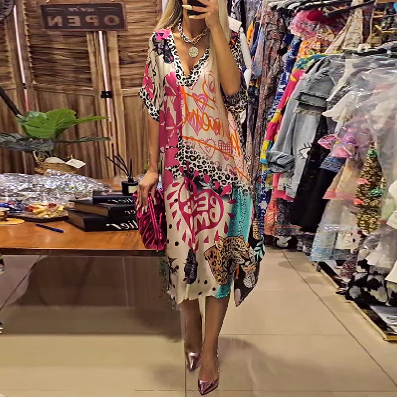 Janne | Robe décontractée avec encolure en V