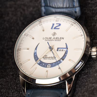 Montre Élégante à Phase Lunaire