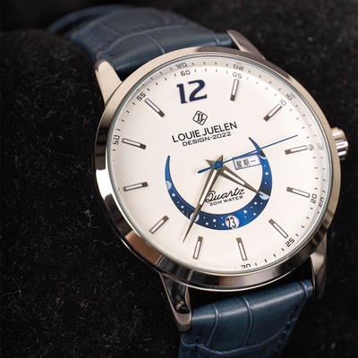 Montre Élégante à Phase Lunaire