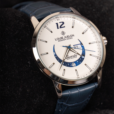 Montre Élégante à Phase Lunaire