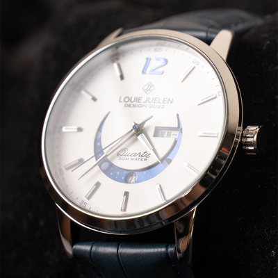 Montre Élégante à Phase Lunaire