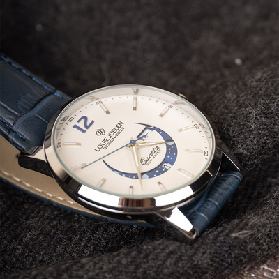 Montre Élégante à Phase Lunaire
