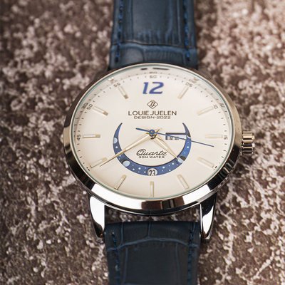 Montre Élégante à Phase Lunaire