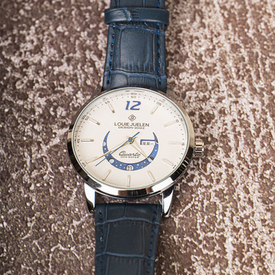 Montre Élégante à Phase Lunaire