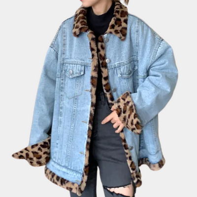 CALISSA - Manteau d'hiver en denim réversible pour femmes