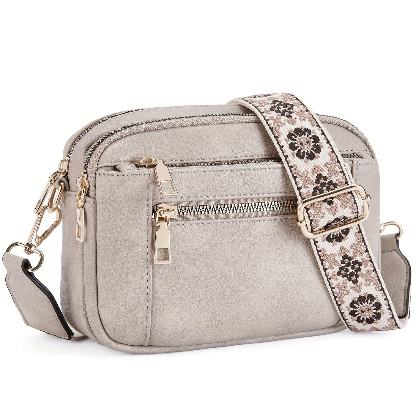 Sac à bandoulière en cuir végétalien de style bohème pour femme