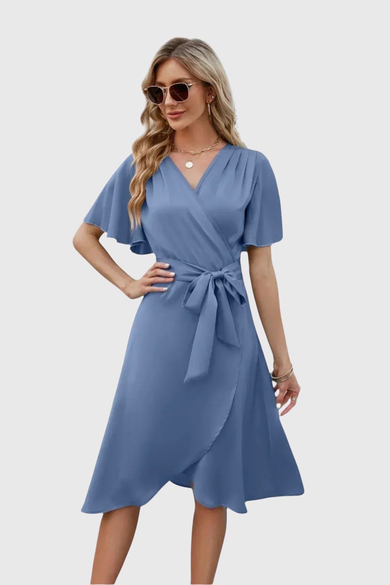 ELIA™ | Robe d’Été à Col V