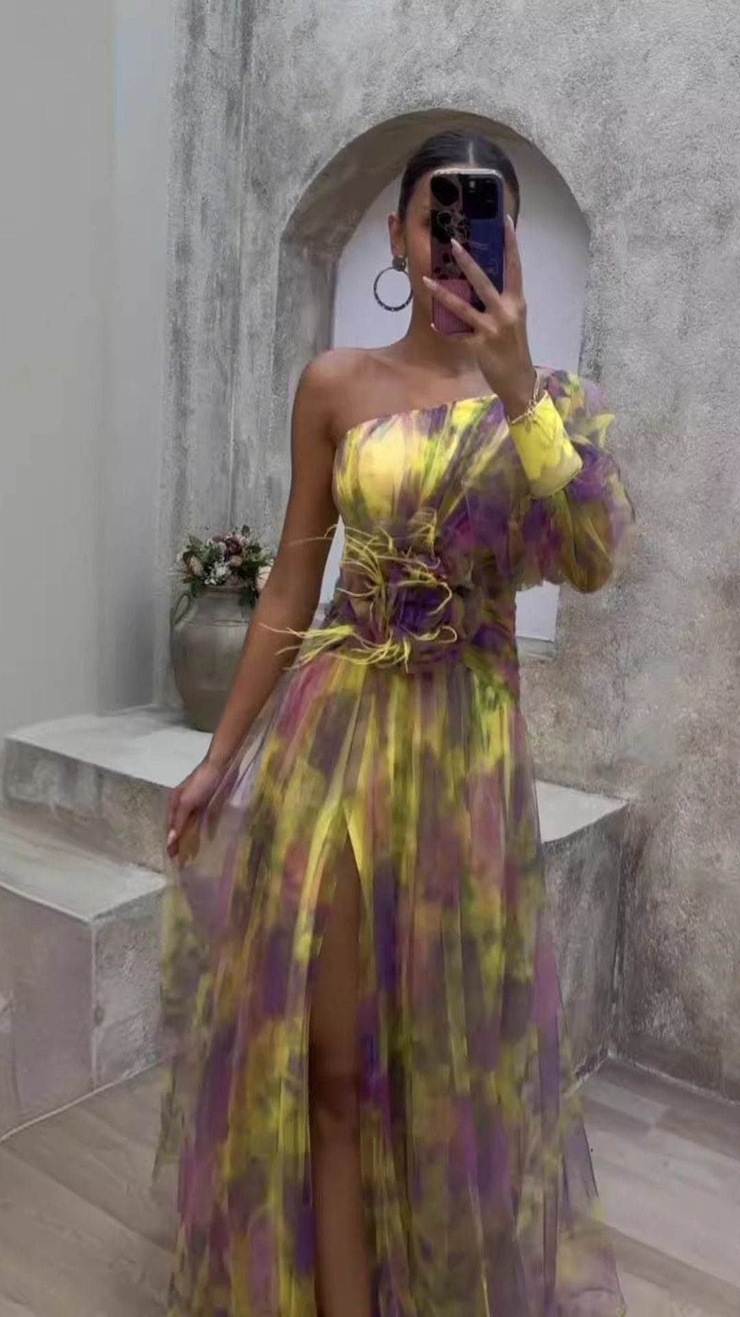 Félina | Robe à Manches Longues