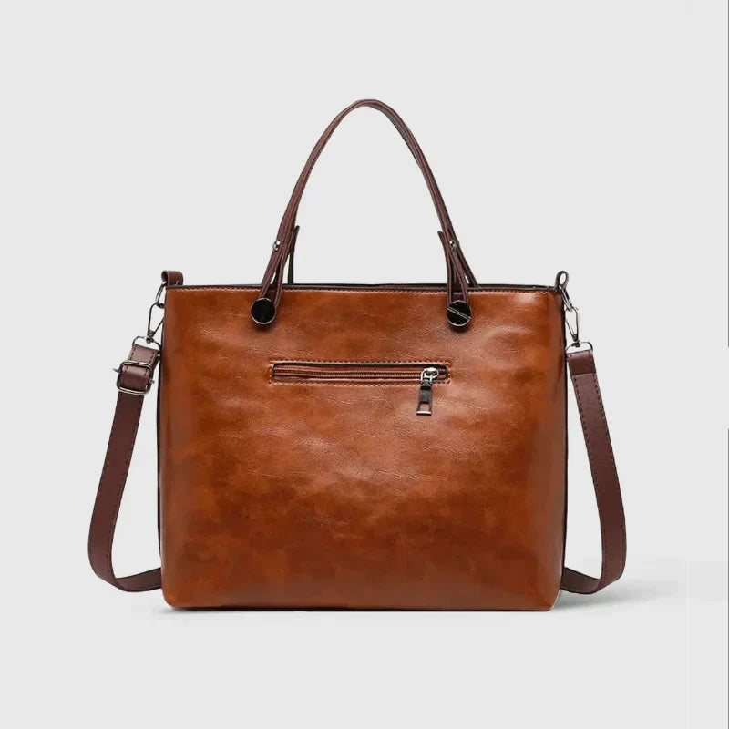 Hannah - Élégant sac à main en cuir à compartiments spacieux