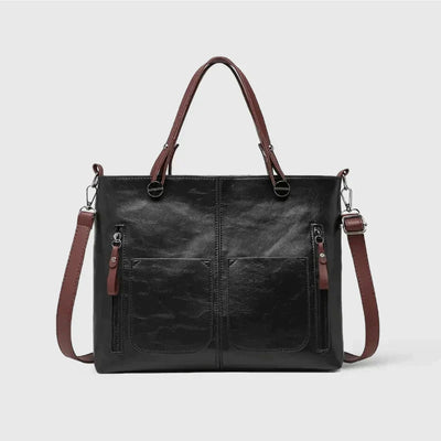 Hannah - Élégant sac à main en cuir à compartiments spacieux