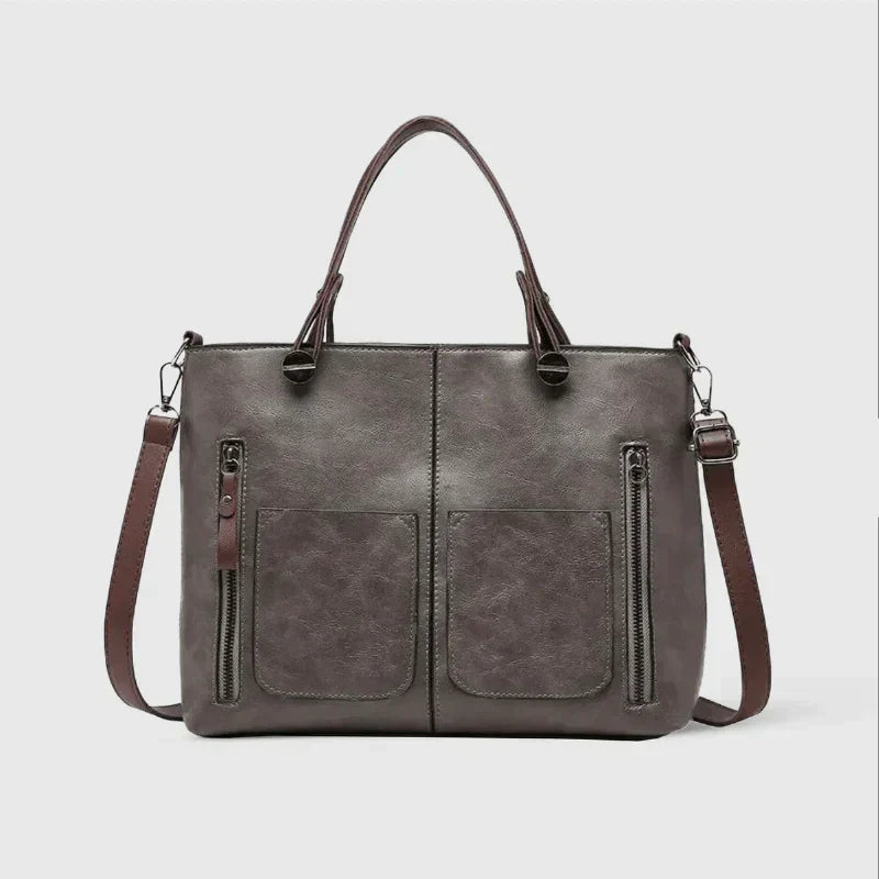 Hannah - Élégant sac à main en cuir à compartiments spacieux