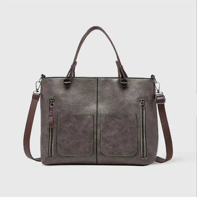 Hannah - Élégant sac à main en cuir à compartiments spacieux
