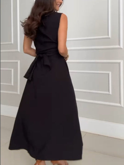 Robe midi croisée