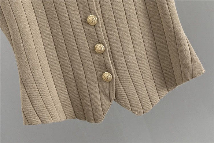 Erika™ - Élégant ensemble de gilet en tricot avec cardigan et pantalon