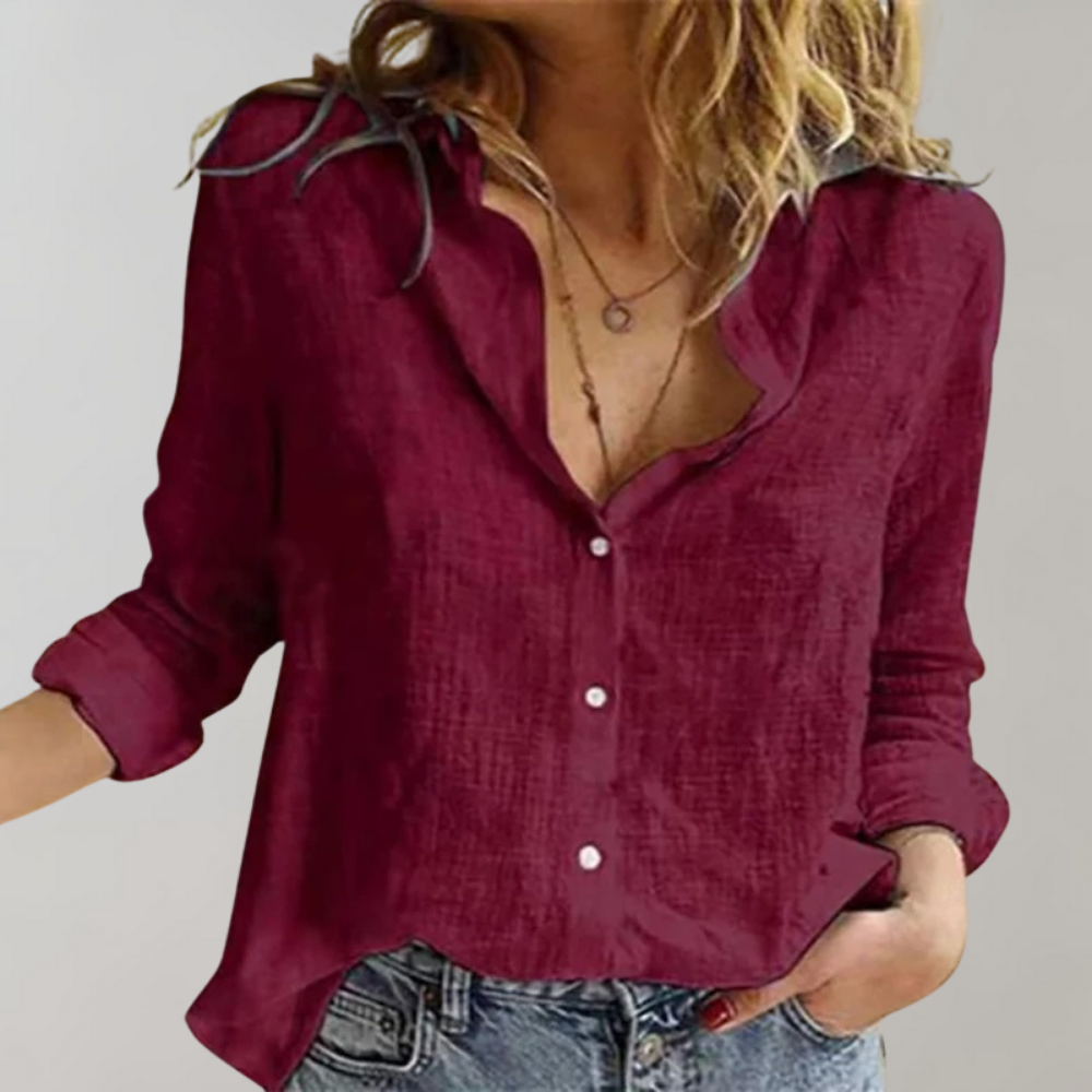 Aimée | Top Manches 3/4 Pour Femme | Chic