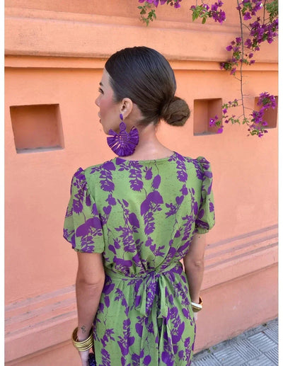 Robe d'été à fleurs sophistiquée