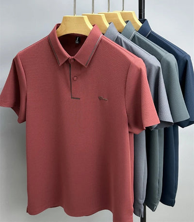 Homme Henley Manche Courte Polo – Chuck