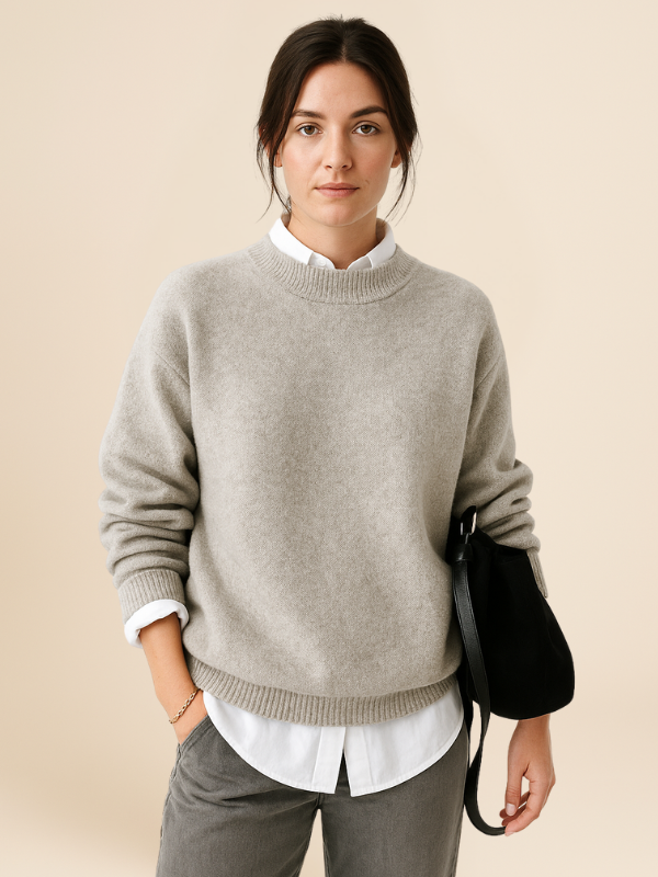 Pull Col Rond | Maille Chaude | Élégance Décontractée