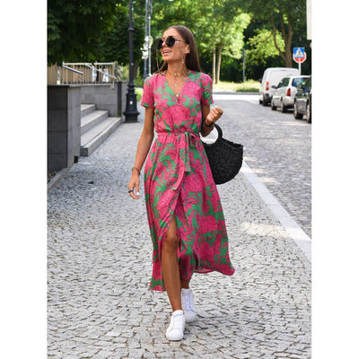 Chloé - Robe D'Été Col V En Tissu Léger