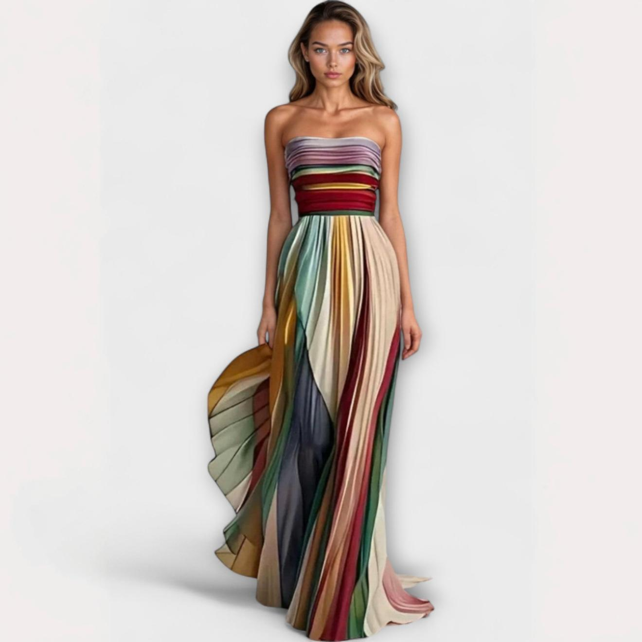Morgane™ | Robe longue en tissu premium