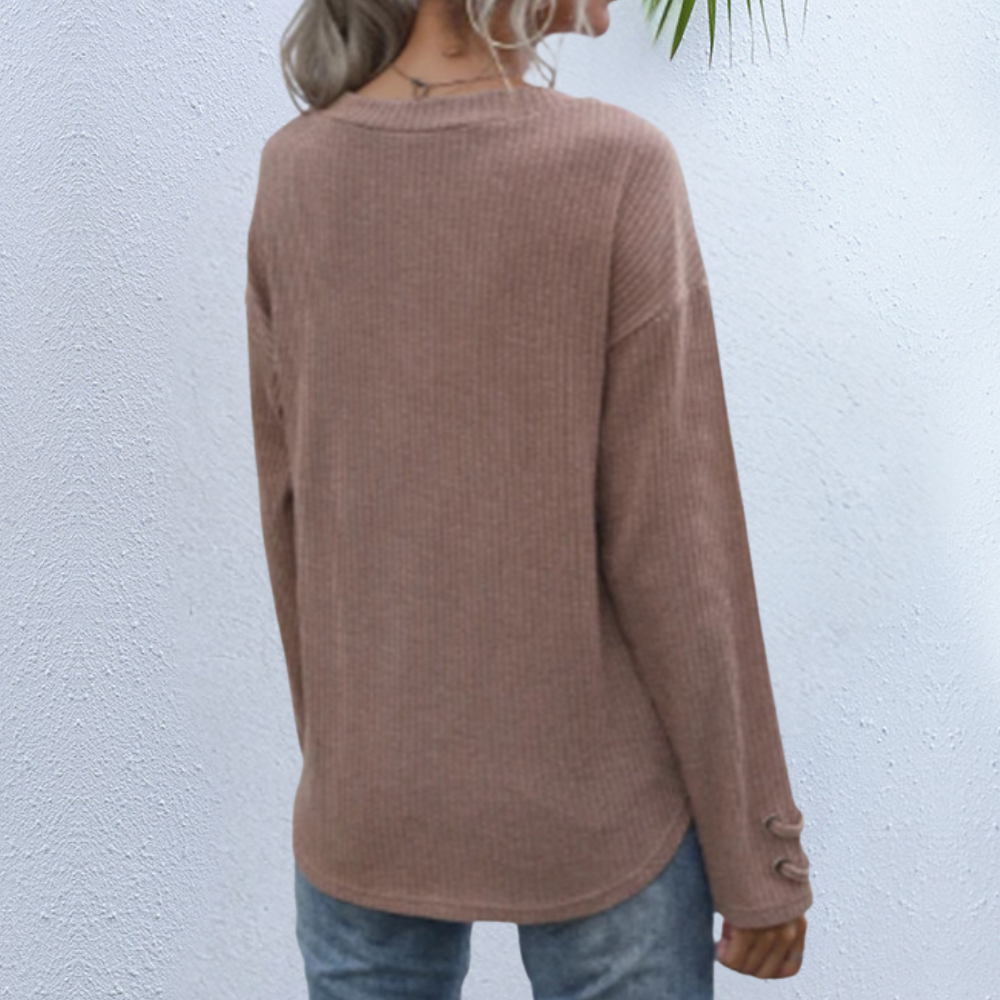 ROSALINA - Pull Tricoté Tendance pour Femmes