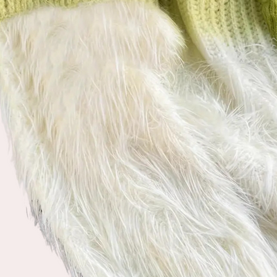 CYRENA - Pull à capuche tricoté moderne et doux