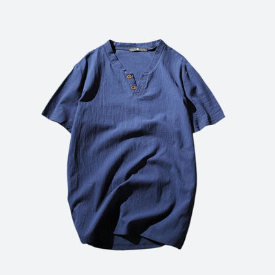 T-shirt en lin pour hommes - teinte vert fenouil