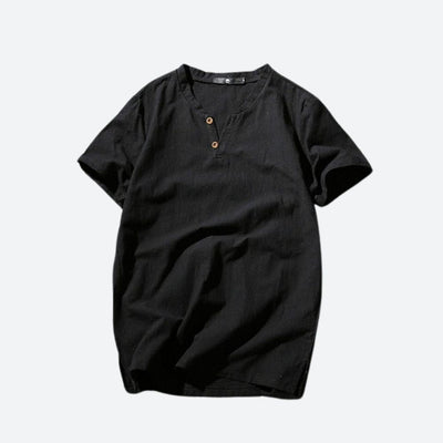 T-shirt en lin pour hommes - teinte vert fenouil