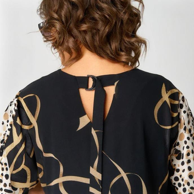 Morgane™ | Robe caftan tourbillon d'or