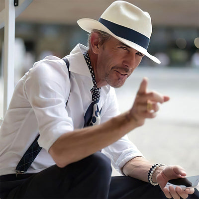 Chapeau unisexe avec structure tissée