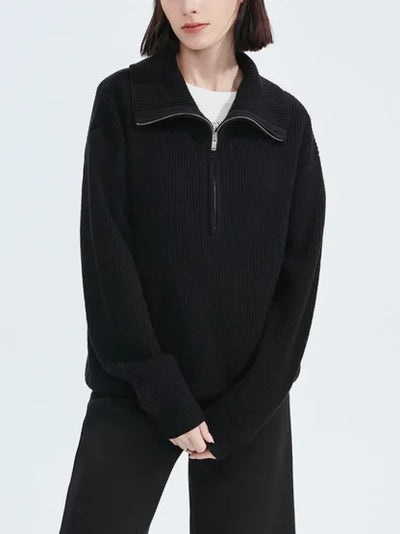 Luisa™ - Pull décontracté élégant avec fermeture éclair décontractée