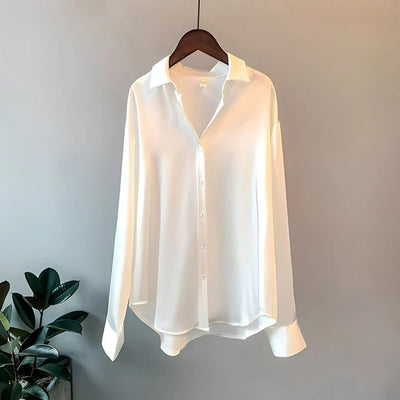 Chemise Satinée Élégante | Confort et Style | Brillance Raffinée