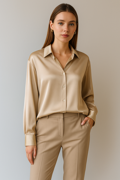 Fifine | Chemise en soie pour femme | Elégante, luxueuse & polyvalente
