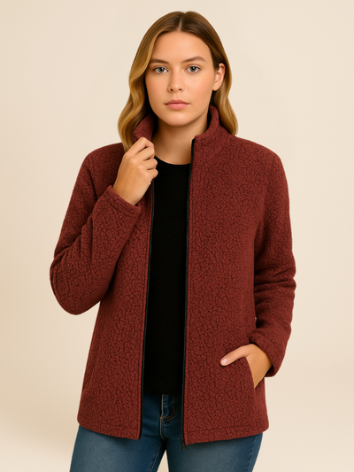 Veste en Molleton Texturé | Confort et Style | Élégance Décontractée