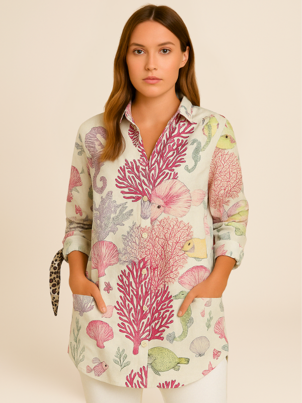 Chemise Longue | Esprit Marin | 100% Lin