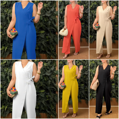 Céline™ | Combinaison Élégante Croisée