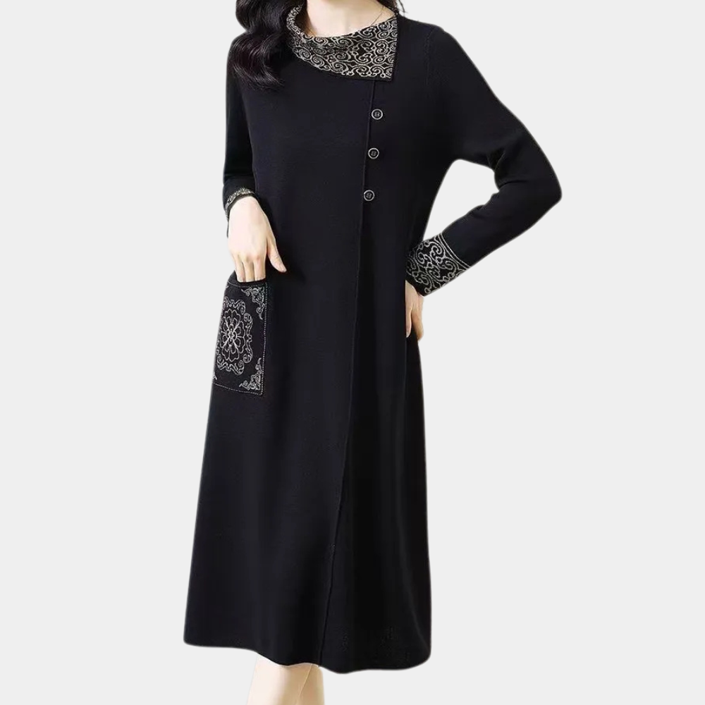 JUNIA - Robe Épaissie Élégante pour Femmes