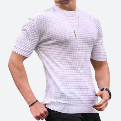 T-shirt décontracté gaufré 3D stylé - Grego
