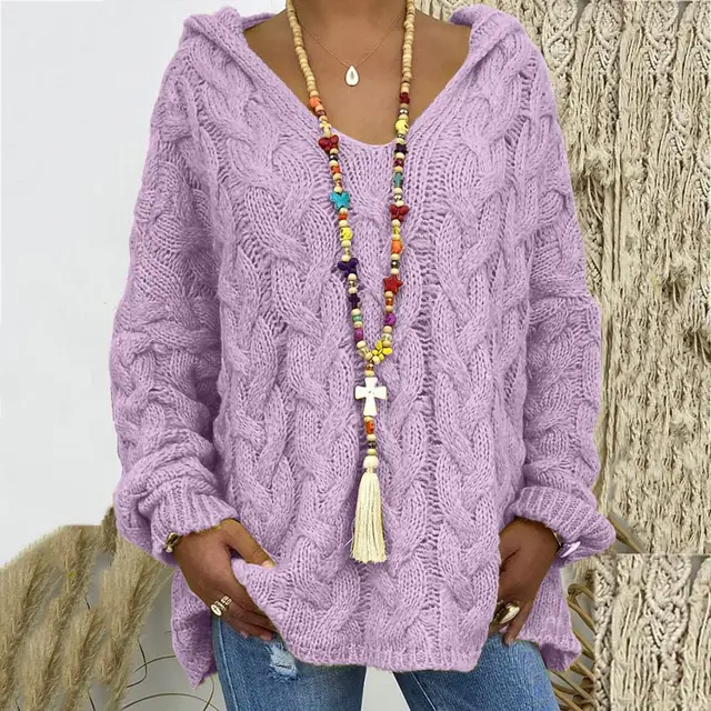 Nora - Pull doux col roulé femme