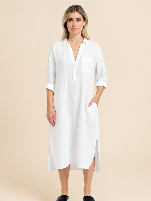 Robe Décontractée en Lin | Élégance Intemporelle | Confort Quotidien
