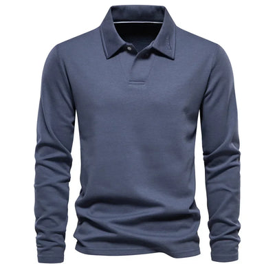 Gérald | Polo distingué à manches longues pour hommes