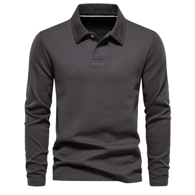 Gérald | Polo distingué à manches longues pour hommes