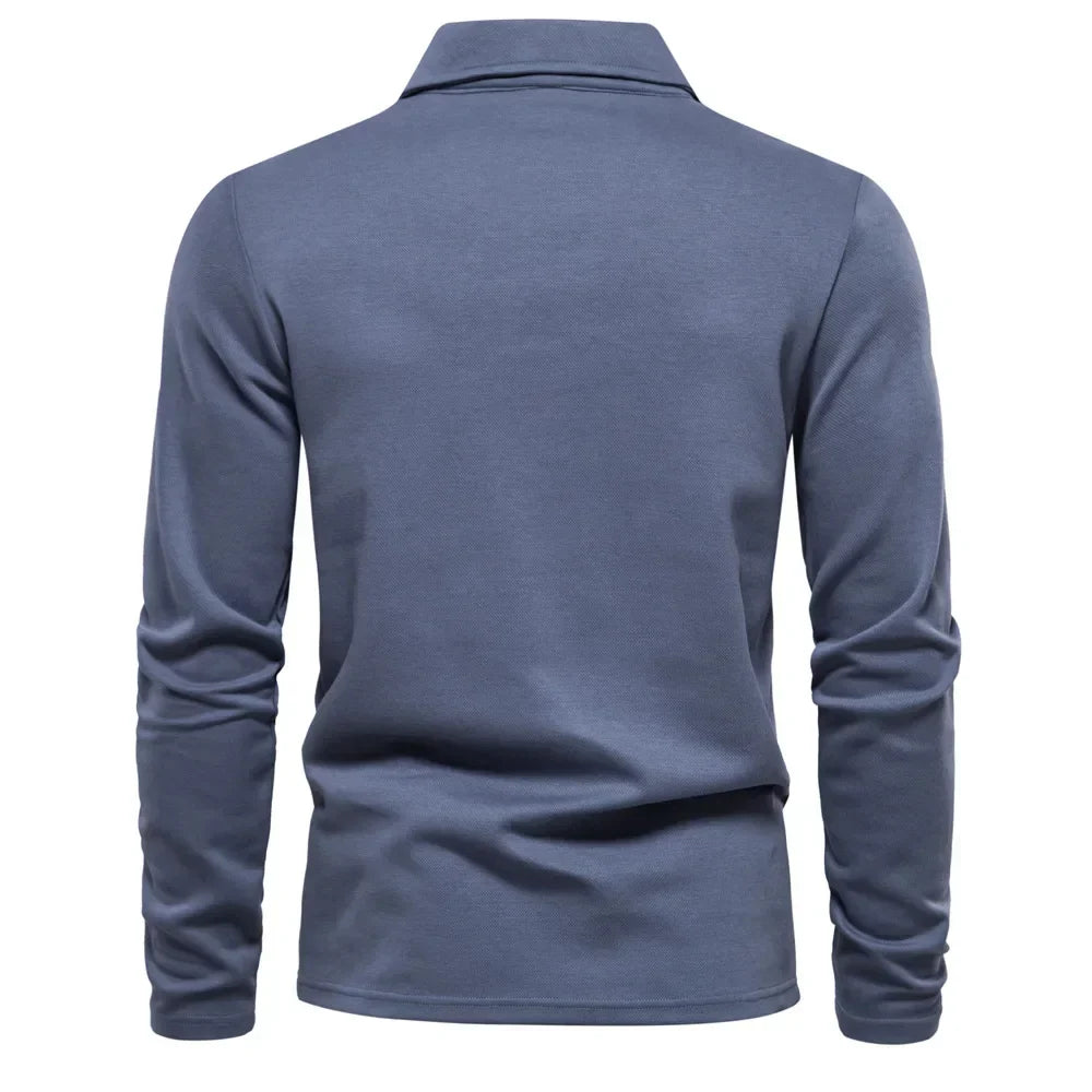 Gérald | Polo distingué à manches longues pour hommes