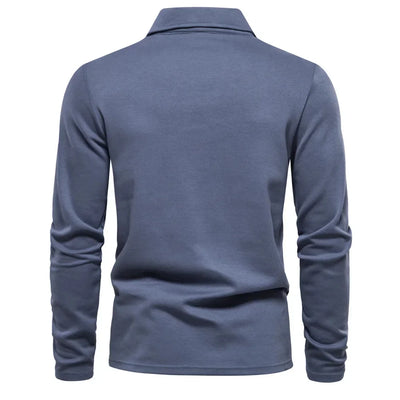 Gérald | Polo distingué à manches longues pour hommes