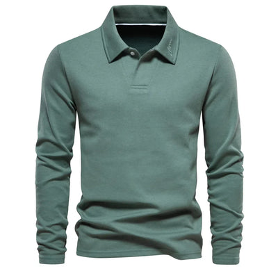 Gérald | Polo distingué à manches longues pour hommes